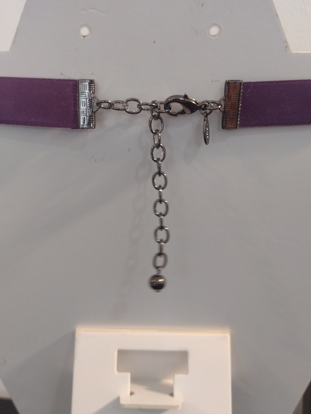Joan Rivers Purple and Silver Crystal Bib Necklace - Picture 3 of 5